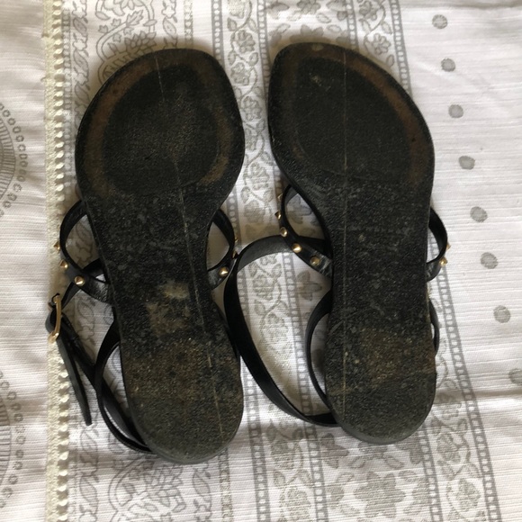 Burberry Masefield Studded Sandals Black 36 US6 - Picture 3 of 4